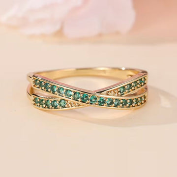 Emerald Flow Ring