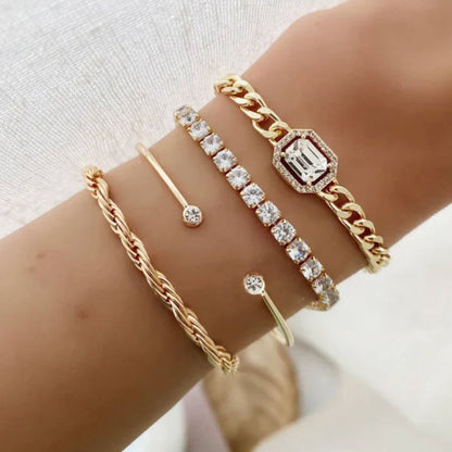 Domitia Gold Bracelet Set