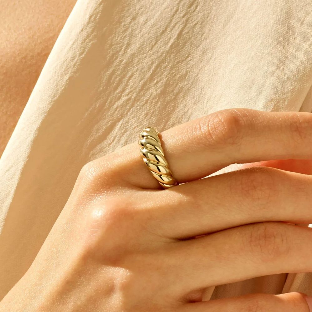 Croissant Gold Ring