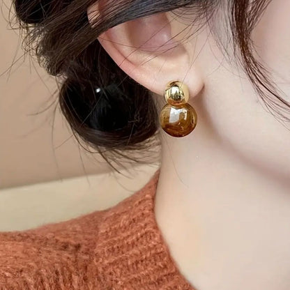 Amber Drop Earrings
