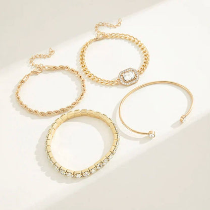 Domitia Gold Bracelet Set