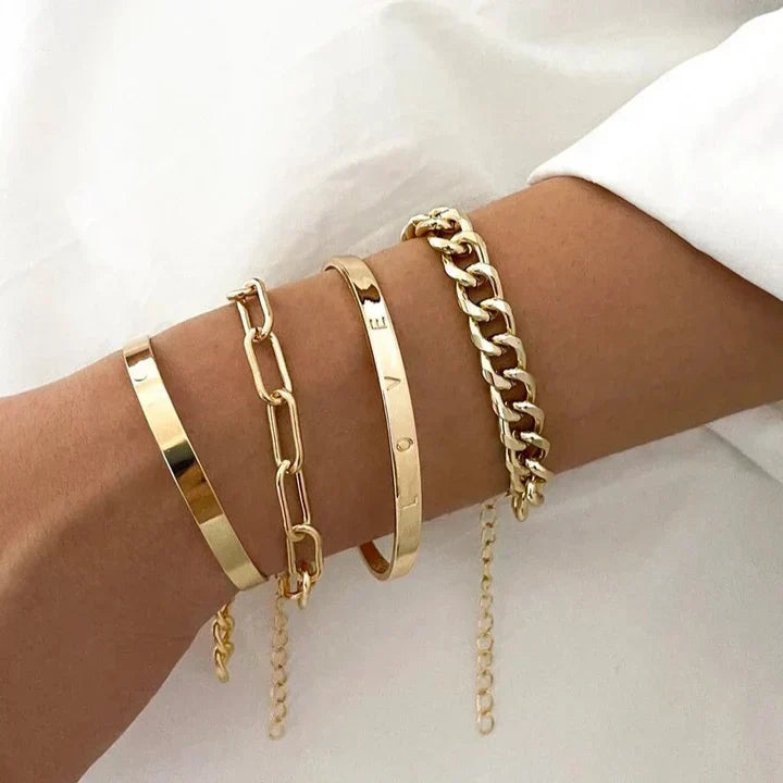 Elan™ | Gold Bracelet Set by Rose & Oliver - product image 1