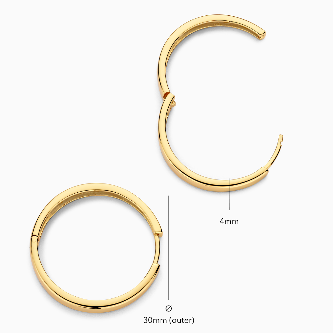 Gia Statement Hoop Earrings - Rose & Oliver