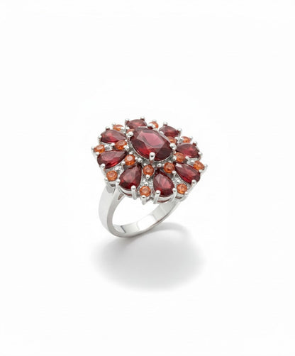 Scarlet Petal Ring - Rose & Oliver