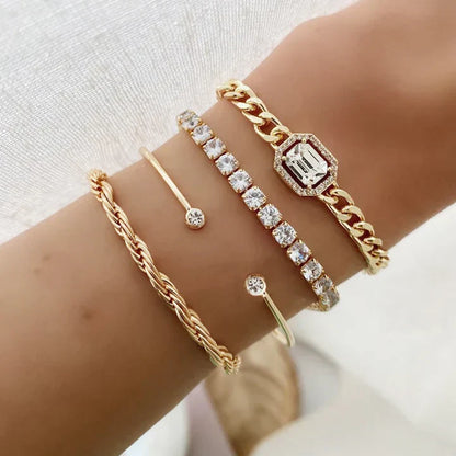 Domitia Calvina Bracelet Set (Gold) - Rose & Oliver
