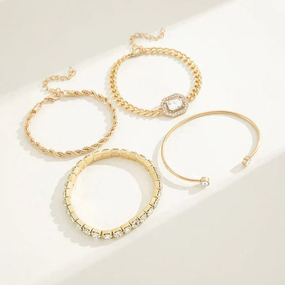 Domitia Calvina Bracelet Set (Gold) - Rose & Oliver