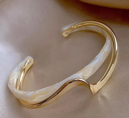 White opal elegant golden bracelet by Rose & Oliver - product image 1